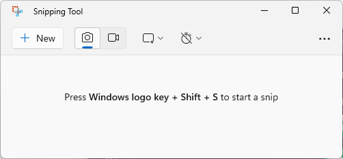 snipping tool window Win11
