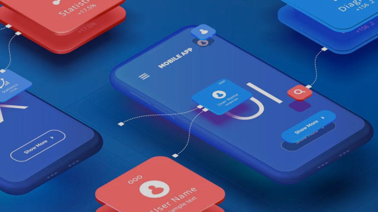 An infor graphic of illustrated digital devices