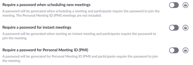 ADMIN IT - Zoom Account Settings Update: Password Default ...