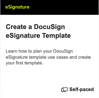 Create a DocuSign eSignature template