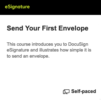 Send your first envelope