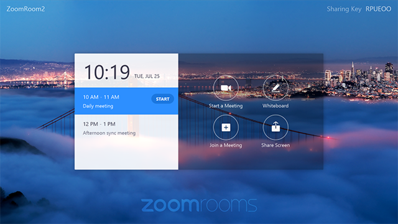 zoom room touch home